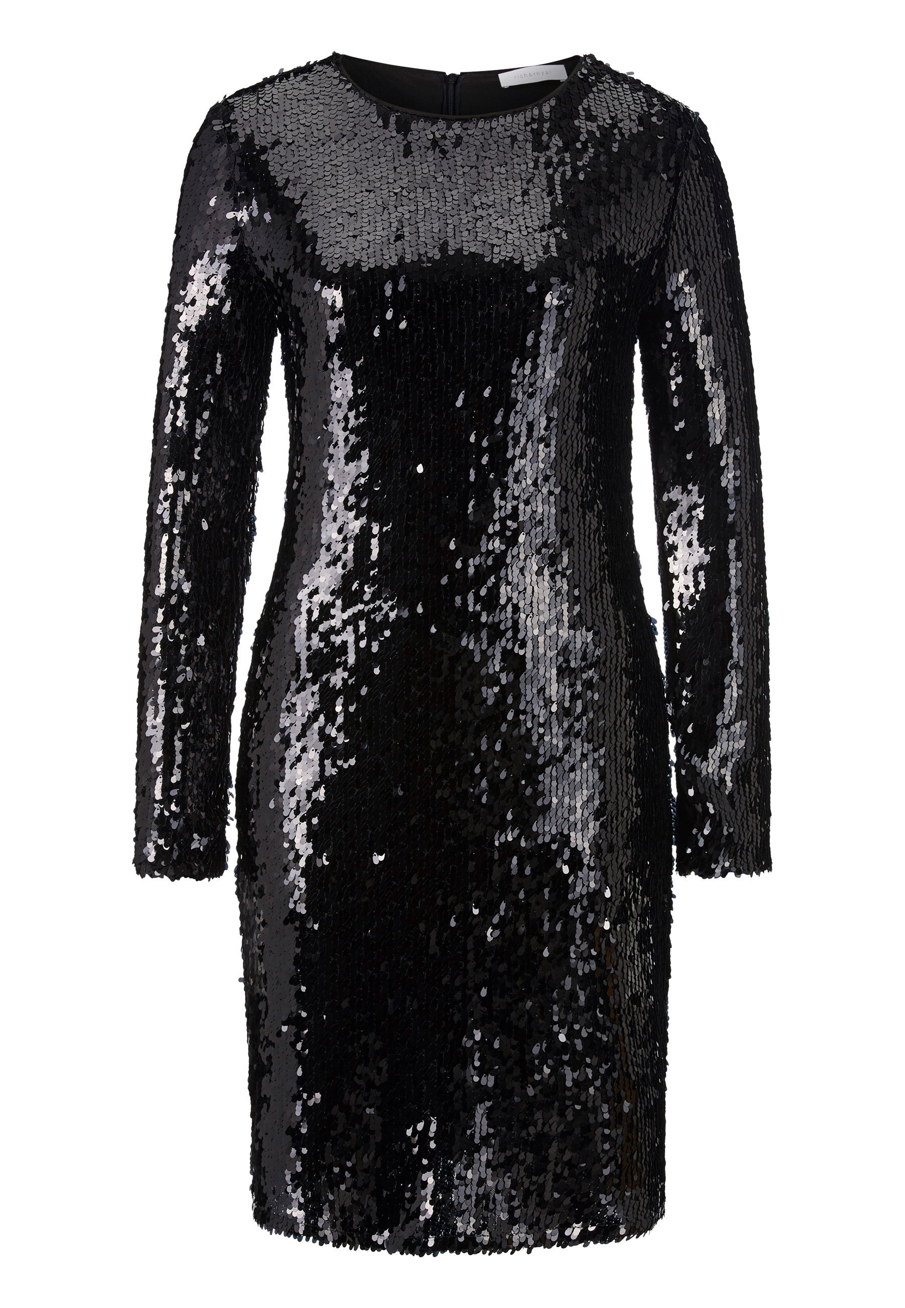 Pailletten kleid schwarz knielang Clearance